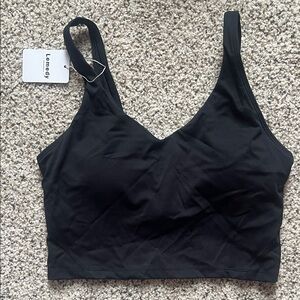NWT!! Lemedy Women Sports Bra Longline Crop Tank Top Padded size 8